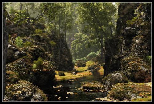 "Green Creek" By Aron Kamolz