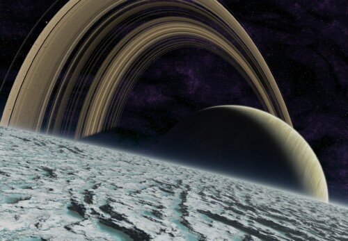 Saturn Rise by Gwyneth Galloway-Miksicek